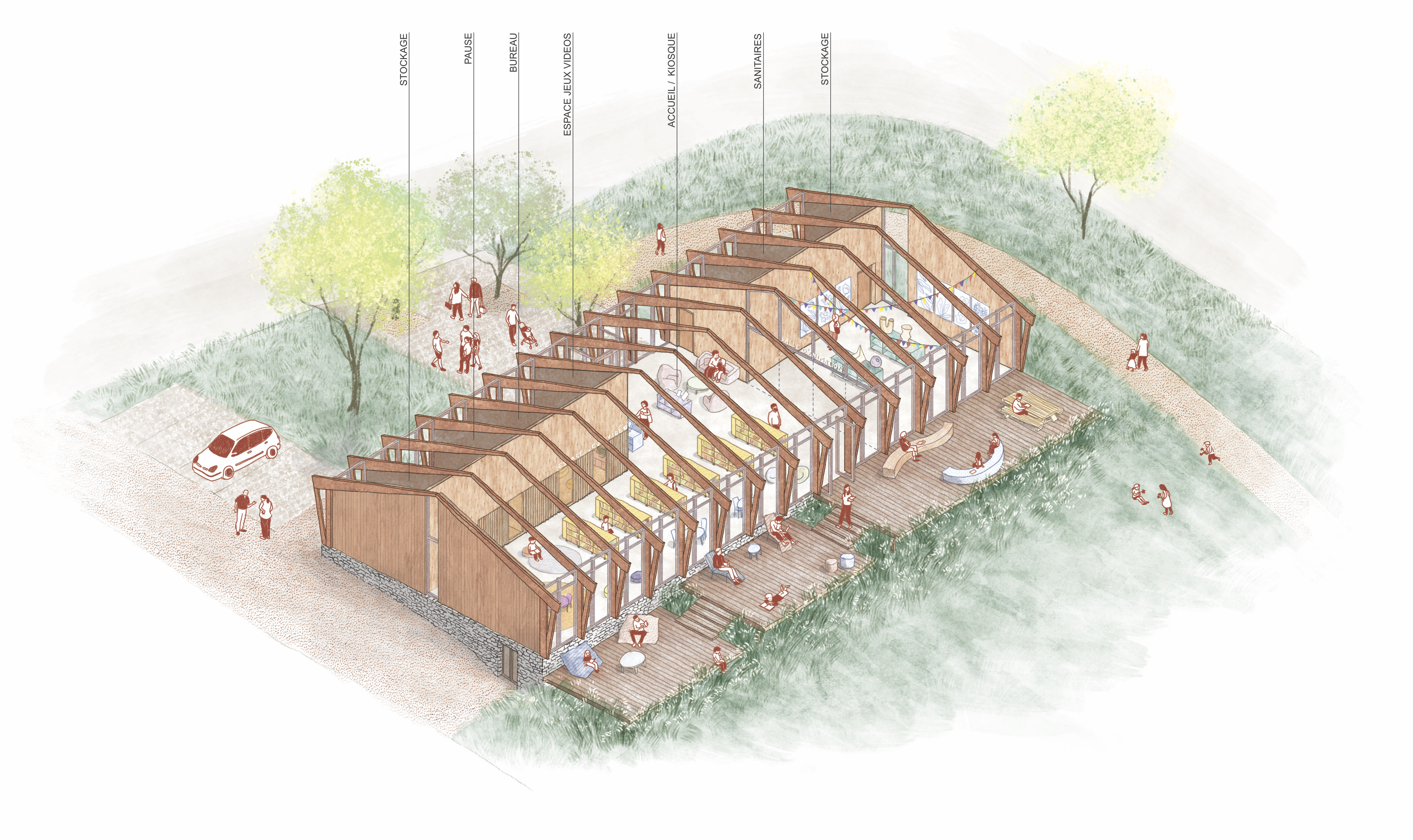 Médiathèque de Beaumontois-en-Périgord - photo du projet